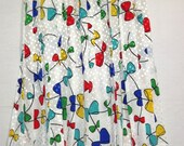 VTG Colorful Bow Print Ac...