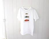 Men's Fish Trio Vintage Art Shirt
