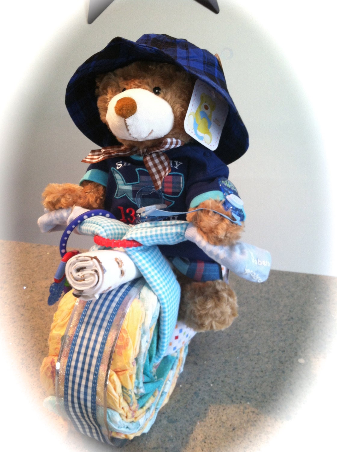 Motorcycle Diaper Cake baby shower gift summer baby gift