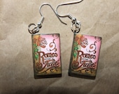 Romeo & Juliet earrings book novel story Shakespeare fable fiction tragedy classic romantic dangle lightweight whimsy