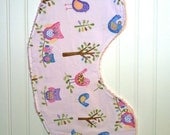 Boutique Bib Burp Cloths- Organic Pottery Barn Haley Fabric