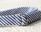 Seersucker Belt - Adjustable D-Ring : Grey, Navy, Blue, Mint Green, Orange, Red, Pink