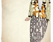 STANDARD SIZE Ferris Bueller typography print based on a quote from the movie Ferris Bueller's Day Off