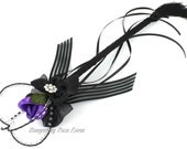 Purple Heart Wedding Wand, Purple Flower Girl Wand