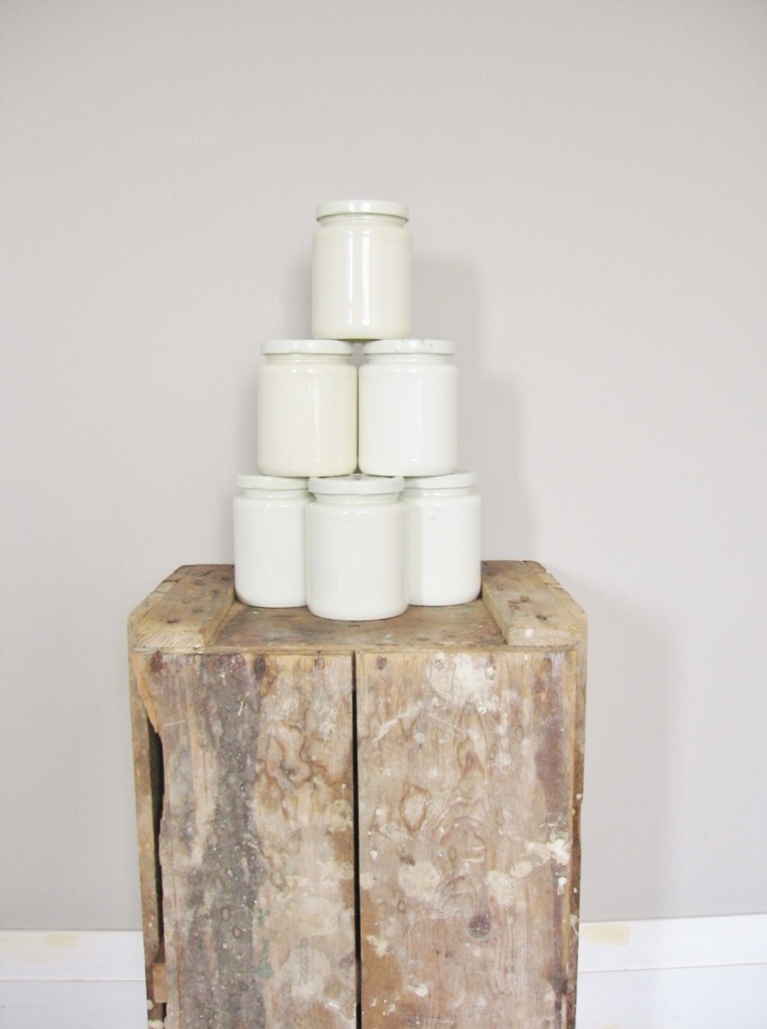 Vintage James Keiller & Sons Ltd Milk Glass Marmalade Jars