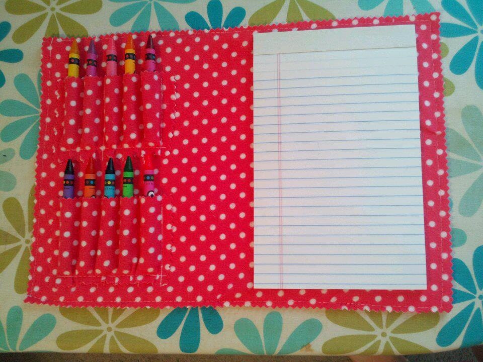 Hot Pink Polka Dot Travel Coloring Kit