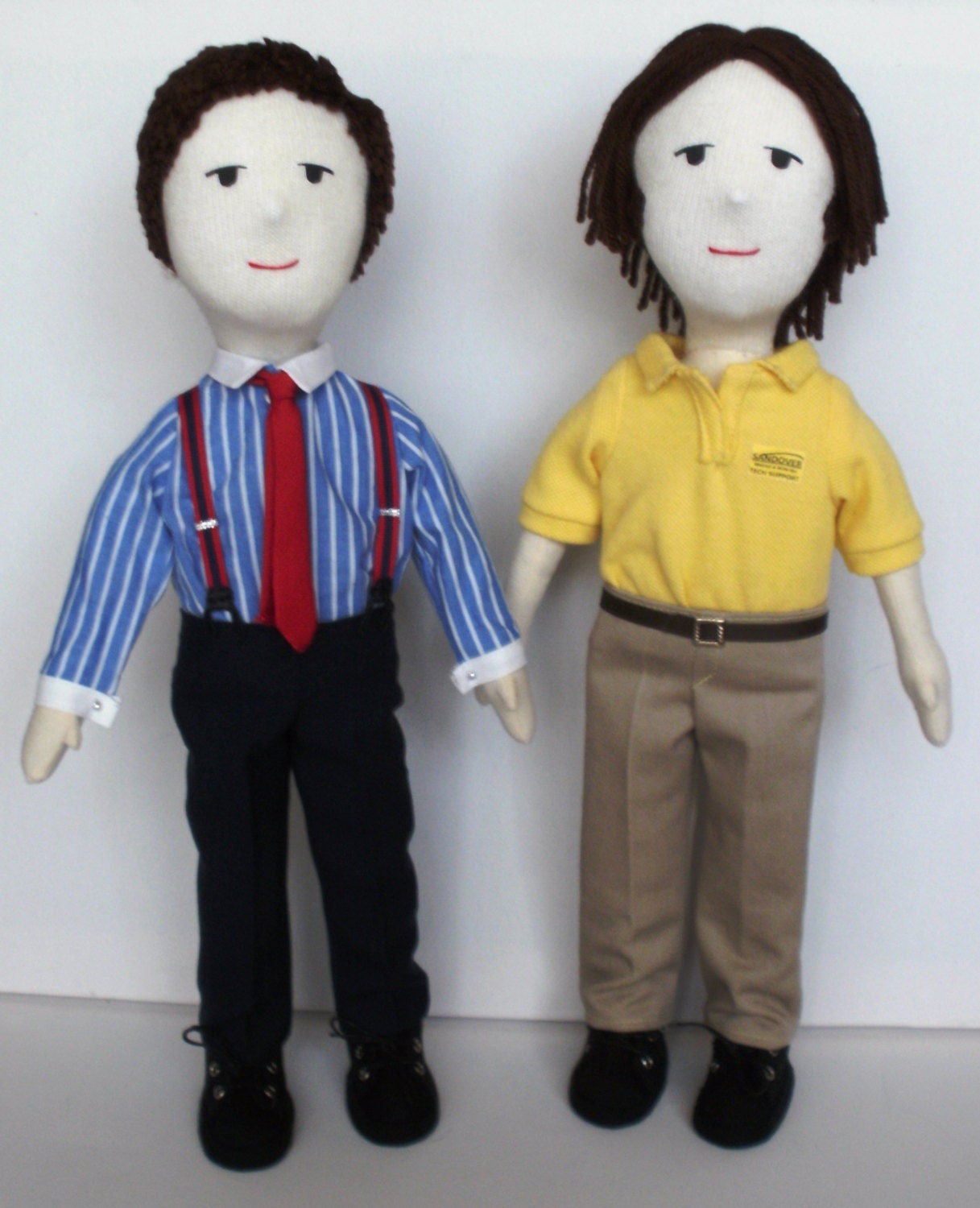 Supernatural Sam & Dean Winchester Cloth Dolls made to order - please contact before purchasing