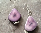 Purple Earrings - Organic Hippie Jewelry