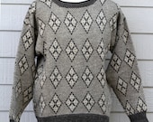 vintage JOSEPH ABBOUD crewneck sweater bill cosby sweater medium hand framed in ENGLAND