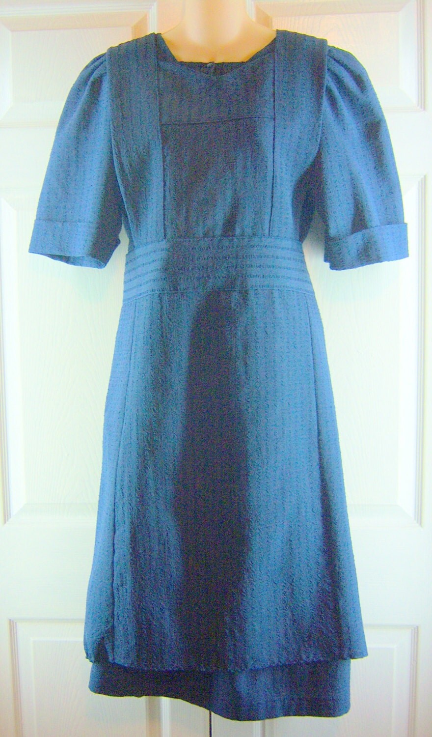Amish Handmade Blue Amish Dress with by MennoniteAmishDress