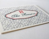 Classy Blank note card set - handmade - Classic style - paper goods - Personalized stationery Cards - Set of 10