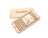Personalized Phone Toy - Wooden Toy - Wood Teething Toy - Eco Friendly Imagination Toy - Pretend Play for Babies, Toddlers, and Preschoolers