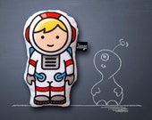 astronaut, soft stuffed toy, handmade from Germany