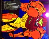 Metroid - Samus Aran Varia Suit Stained Glass Panel