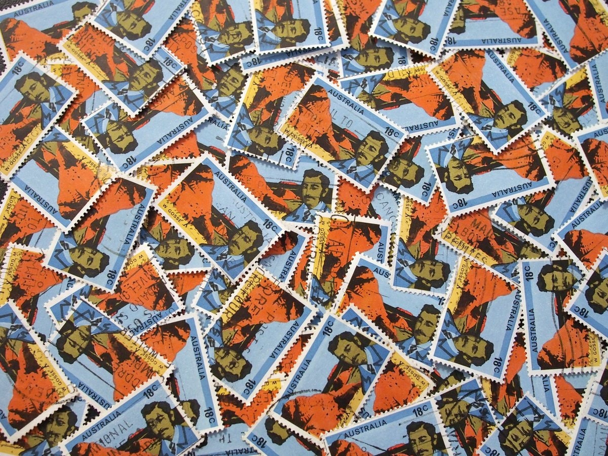 Australian Outback Explorer Stamps x 10