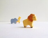 Miniature Animal Lion - Baby Room Animal Decor - Ceramics - Noah's Ark