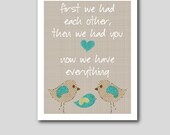 Birds printable nursery art, nursery digital art, instant download, birds nursery art, grey nursery decor , quote nursery print