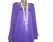 Cotton Tunic, Plus Size Clothing, Maternity Clothing, Purple Tunic, Long Tunic, XXXL Tunic,Boho Tunic,  Oversized Tunic, OOAK