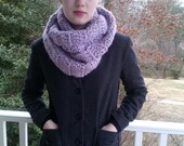 Women's Crochet Infinity/Cowl Lavender Scarf--Handmade