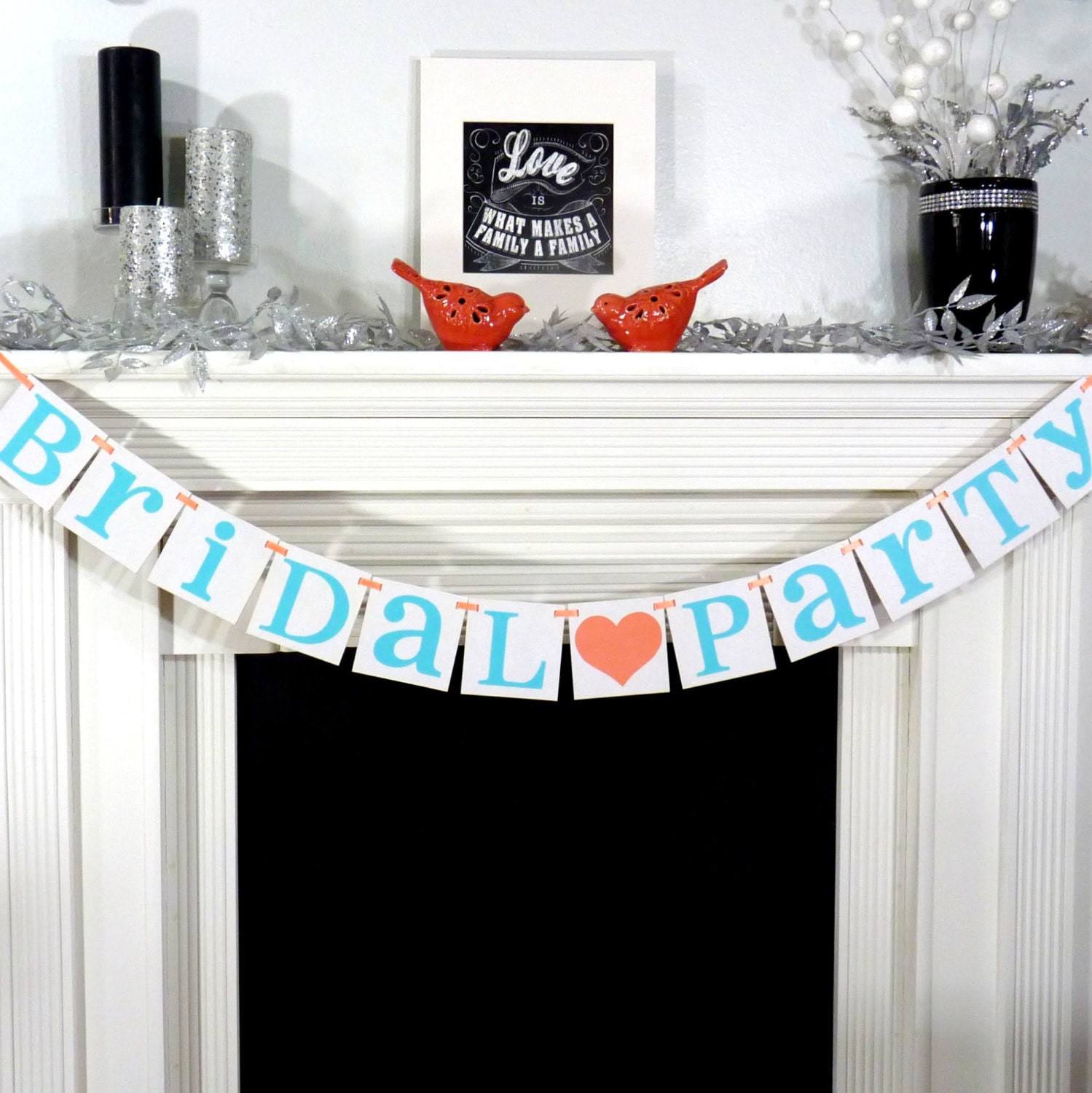 Bridal Party Banner / Photo Prop Banner/ Wedding Shower Banner/ Bride to Be Sign/ Garland / Wedding Decor / Bridesmaids / Choose Your Colors