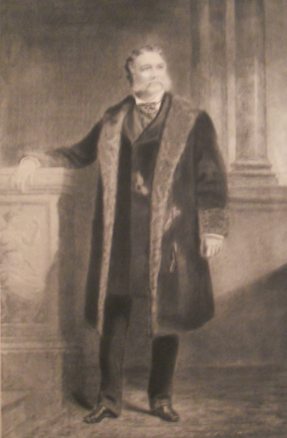 Gravure art print of 'President Chester A. Arthur.