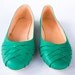Kelly Green Ballet Flats - Women's Shoes - All Sizes - Any Color