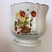 Vintage 1960s White speckled wild strawberry flower pot vase planter
