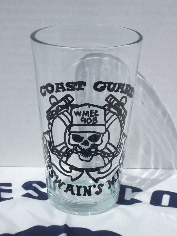 Coast Guard Boatswain's Mate pub glass