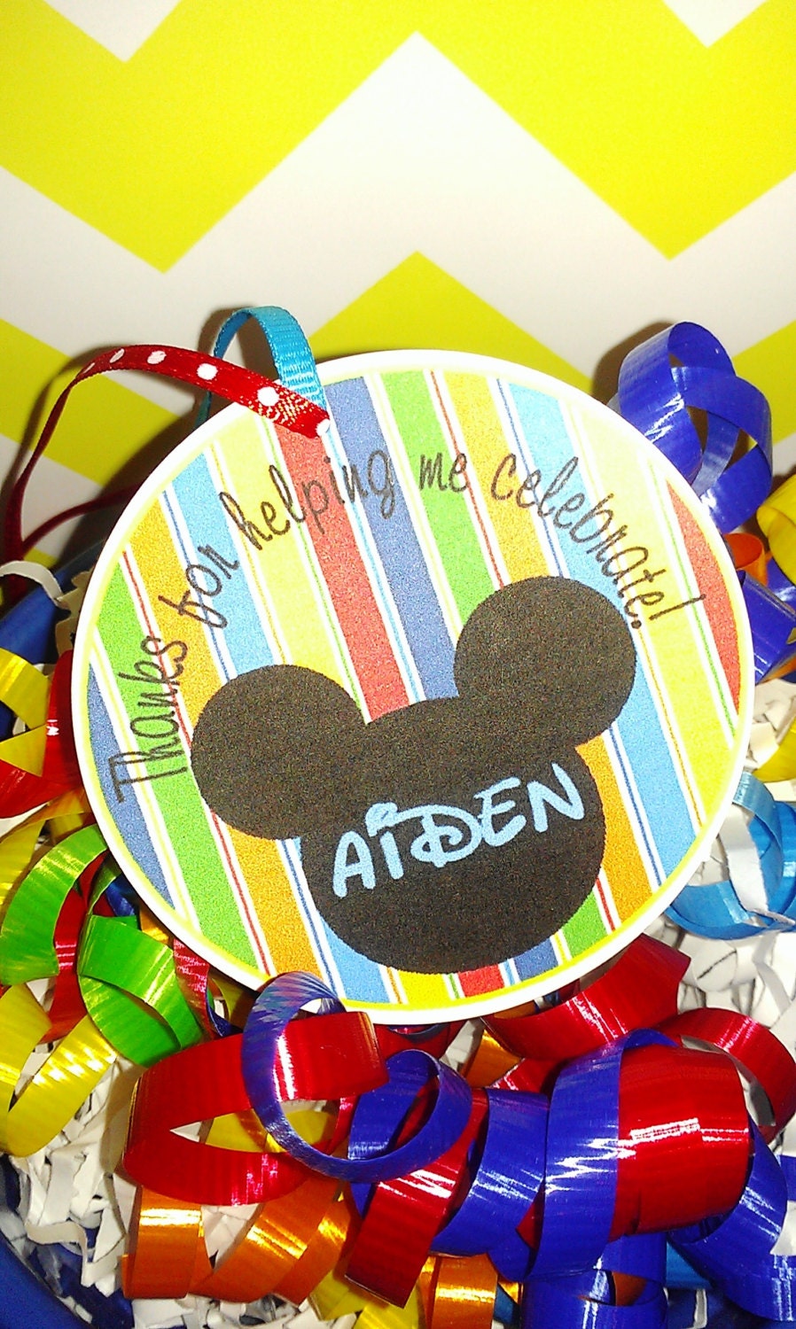Mickey Mouse Clubhouse Favor Tags or Stickers Set of 12