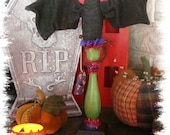 Primitive OOAK Whimsical Folk Art Halloween Bats