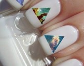 Galaxy Triangle Nail Decals