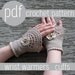 PDF CROCHET PATTERN - open work very romantic wedding wrist warmers cuffs