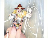 Rodeo Roper by John L. Doyle original lithograph southwest cowboy
