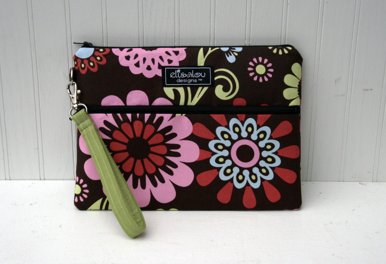 Kindle / iPad Mini / Nook / Sony /  eReader / Padded Pouch / Bag / Wristlet / Bloom