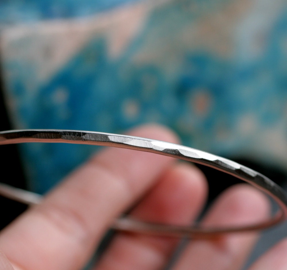 upper arm band armlet arm cuff bracelet modern silver thin faceted custom skinny SILVER SHIMMER BAND