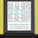 Subway Art Custom Dates - 8x10 - Love and Marriage - Family