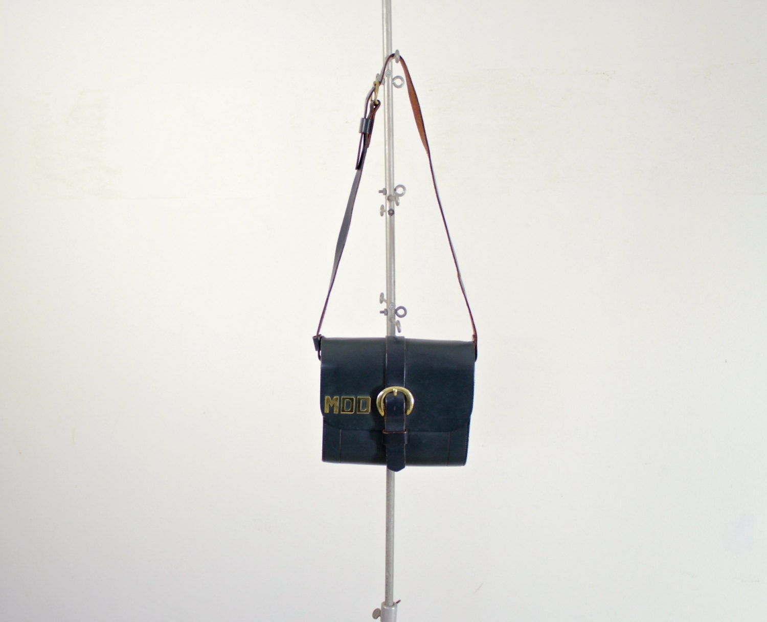 Saddle Bag - Leather Monogrammed Handbag