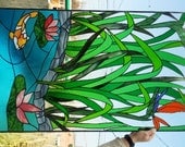 Stained glass Panel - "Asian Paradise" (P-34)