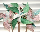 PINWHEELS Large Twirlable Vintage old School ALPHABET SOUP Pinwheels