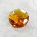 1pc Topaz Unfoiled Round Glass Jewel 25mm