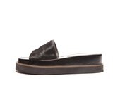 VTG Minimal Calf Hair Platform Sandals 9