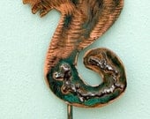 Sea Horse Metal Plant Stake Planter Pot Spike Lawn Ornament Yard Art Outdoor Nautical Ocean Sea Animal