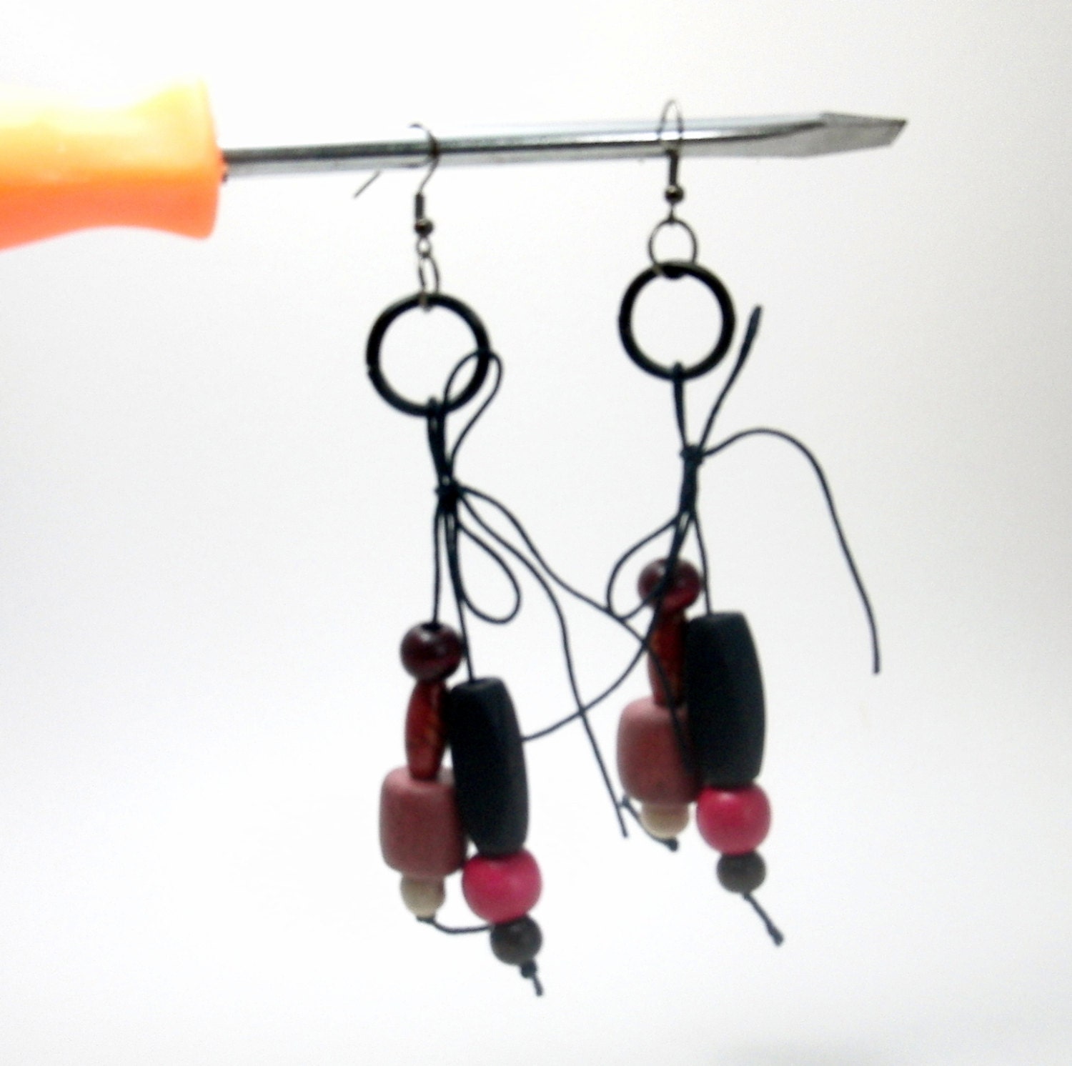 Long Wood Earrings Bohemian Classic Look