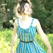 Folk Summer Dress... 1970s Vintage Dress... SUMMER LOVIN (m/l)