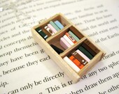 Pine Bookshelf Necklace - Book Jewelry by Coryographies (Made to Order)