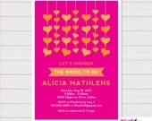 Customized Invitation Design - Let's Shower - The Bride to Be - Bridal Shower Invitation - Digital or Printed