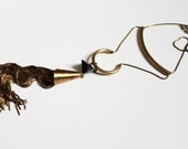 Second Anniversary Hematite Mega Tassel Necklace