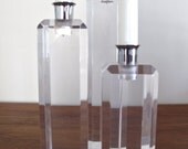 Ritts Astrolite Lucite Candle Holders