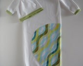 Baby boy coming home outfit. Size newborn gown and hat.   Handmade in Minnesota.