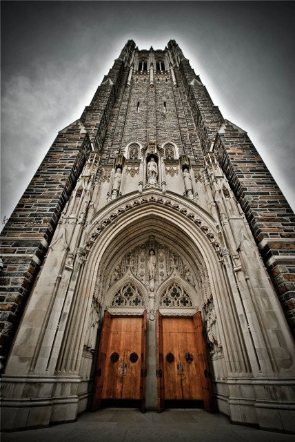 Duke University Chapel Tower 3-10x15-Other Sizes Available-Architecture-Cathedral-Fine Art Photography,Durham North Carolina